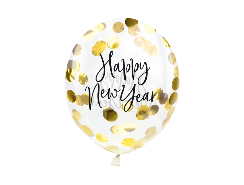 Globos gigantes confetti dorado - Happy New Year
