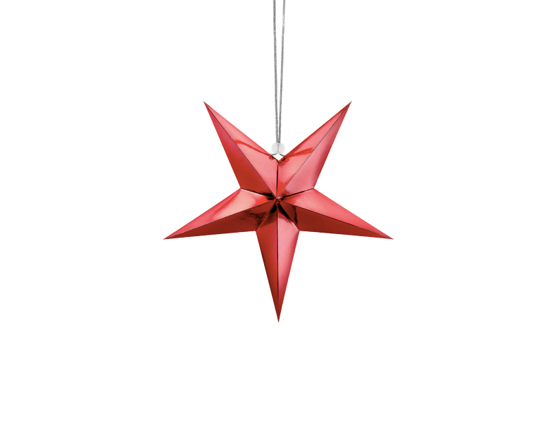 Estrella roja pequeña // 30 cm